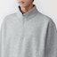 紳士　ハーフジップスウェットシャツ