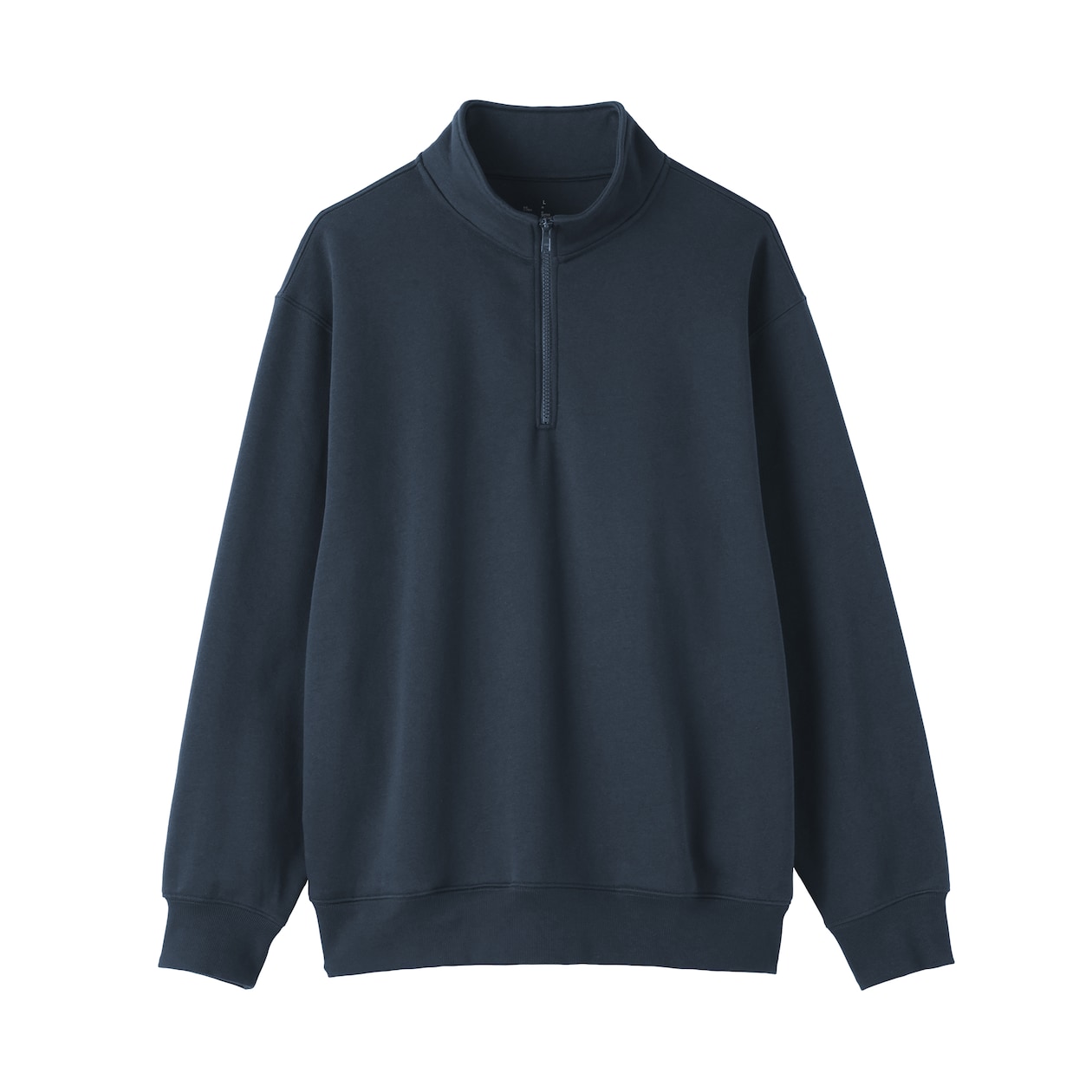 紳士　ハーフジップスウェットシャツ