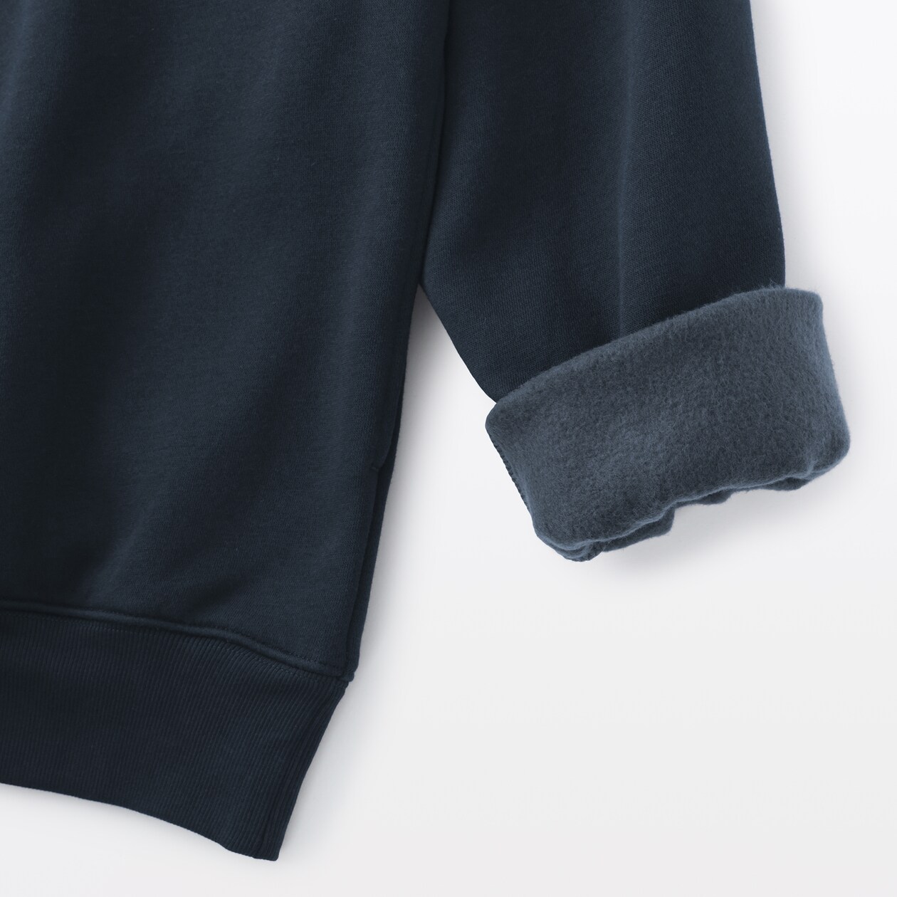 紳士　ハーフジップスウェットシャツ