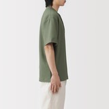 紳士　ＵＶカット乾きやすいワッフルヘンリーネック半袖Ｔシャツ