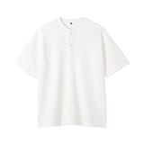 紳士　ＵＶカット乾きやすいワッフルヘンリーネック半袖Ｔシャツ