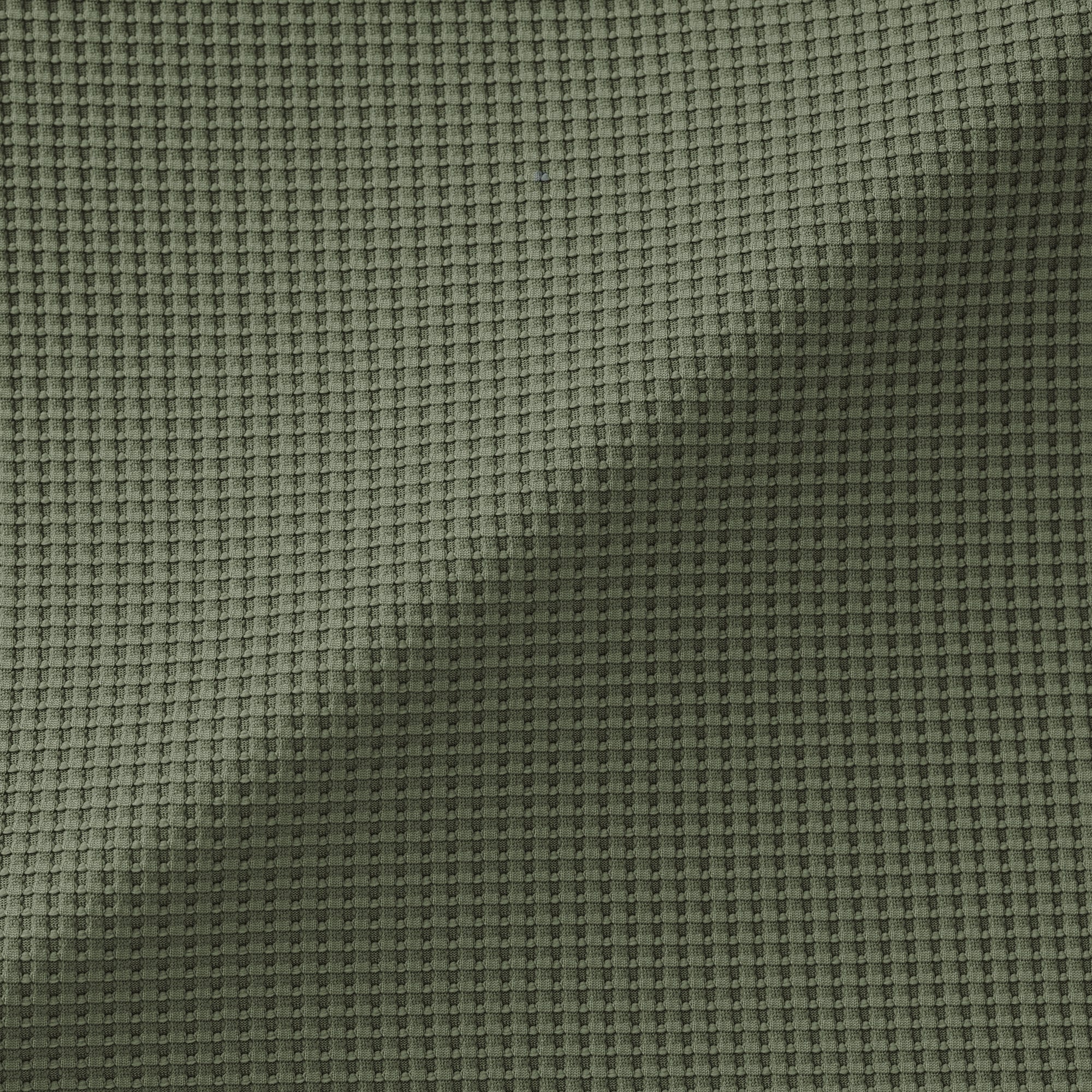 紳士　ＵＶカット乾きやすいワッフルヘンリーネック半袖Ｔシャツ