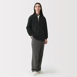 紳士　洗いざらし太番手長袖ラガーシャツ