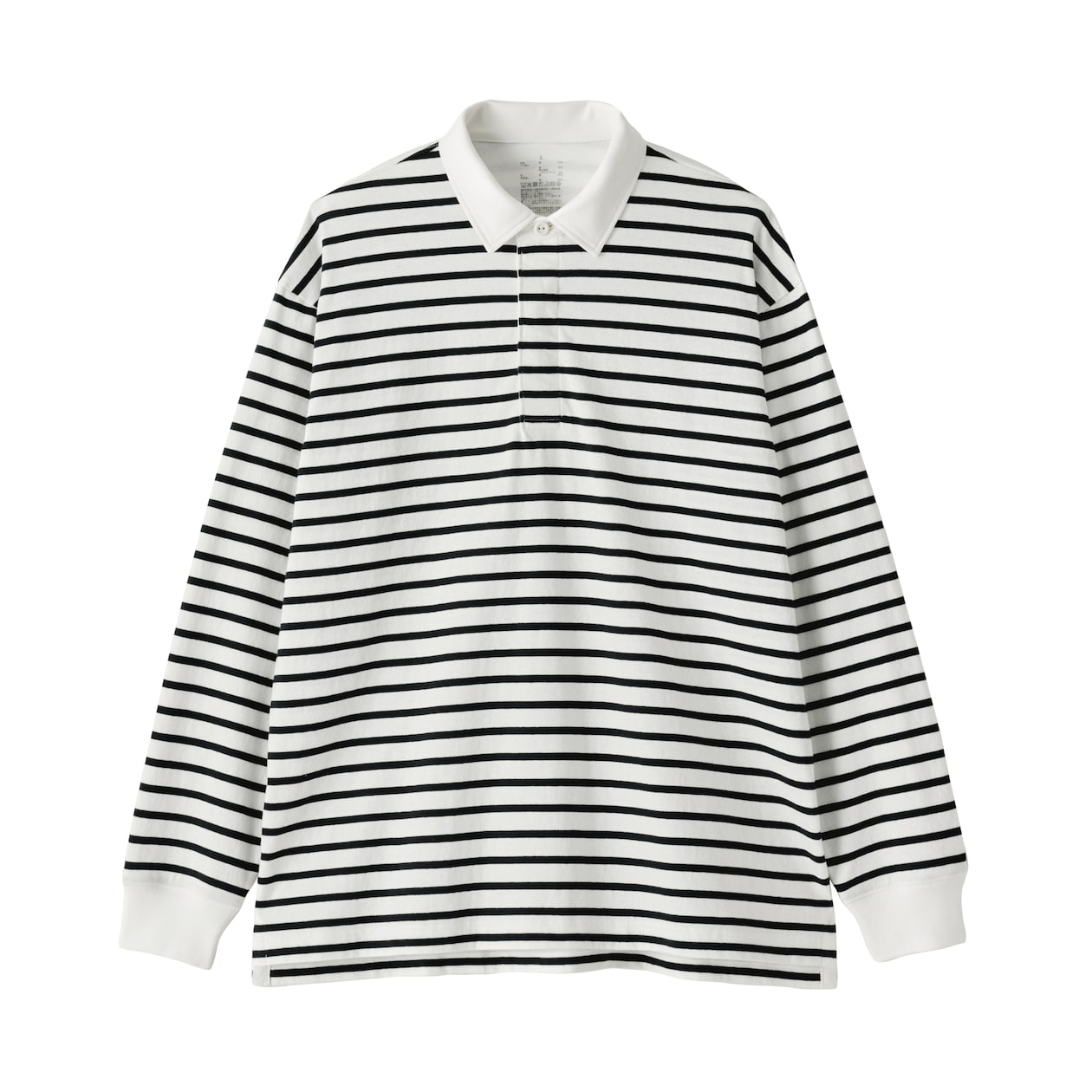 紳士　洗いざらし太番手長袖ラガーシャツ