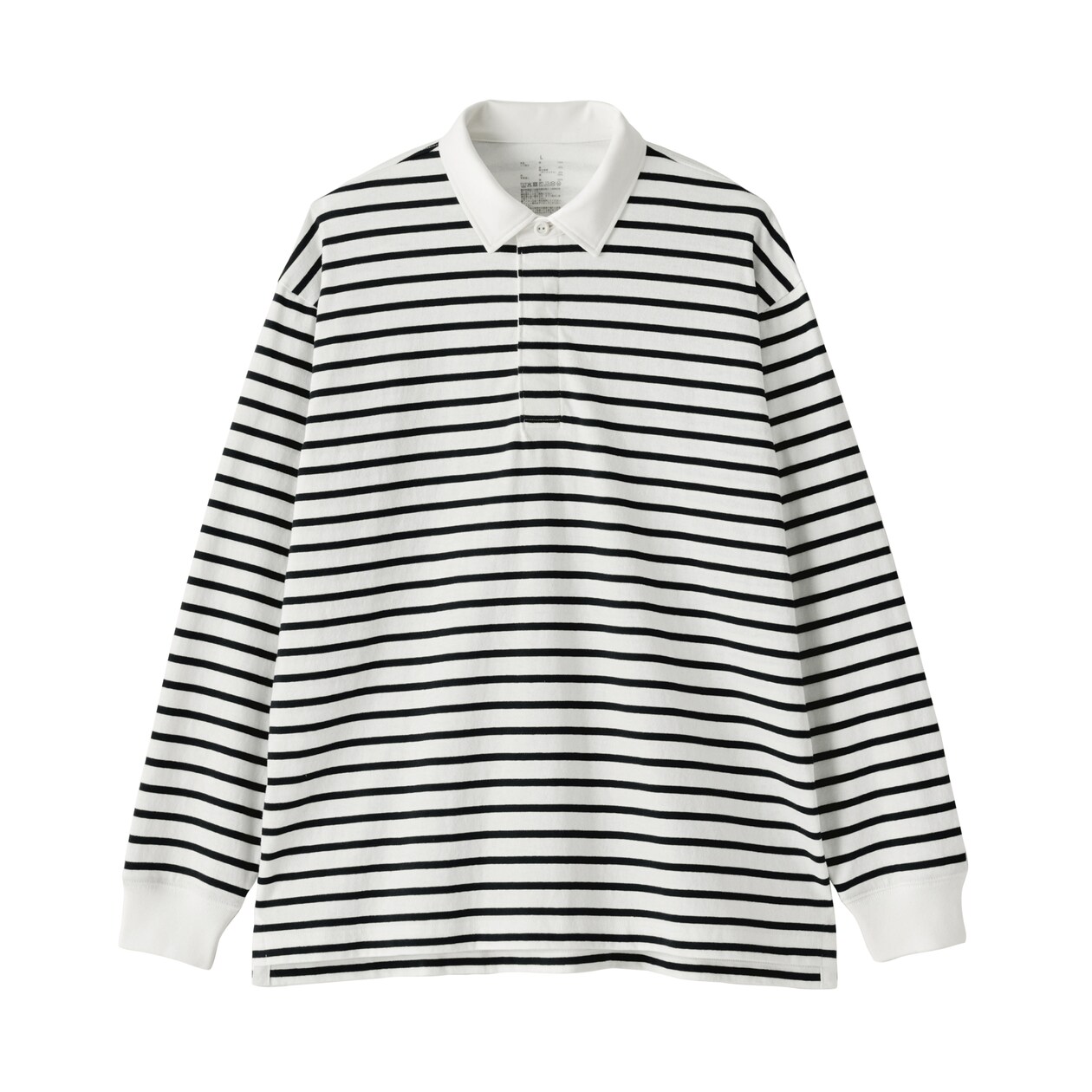 紳士　洗いざらし太番手長袖ラガーシャツ