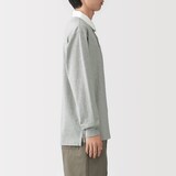 紳士　洗いざらし太番手長袖ラガーシャツ