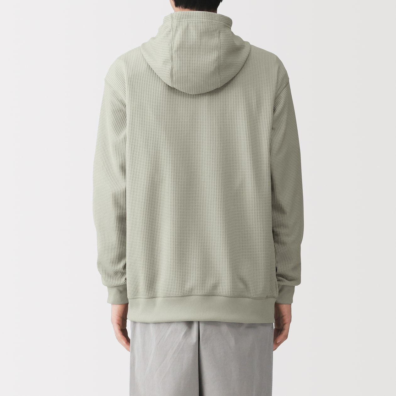 ＜循環＞紳士　ＵＶカット乾きやすいワッフルプルパーカ