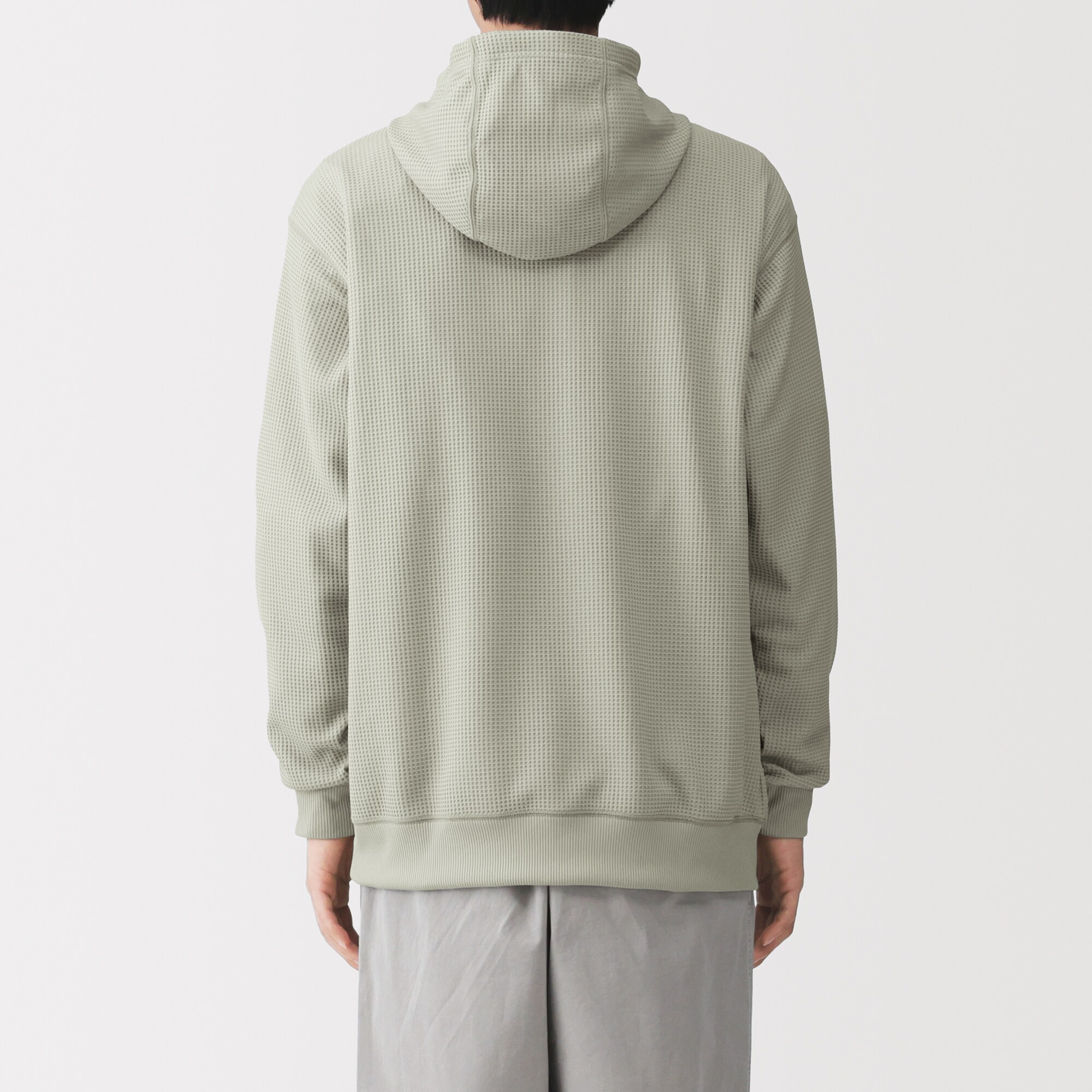 紳士　ＵＶカット乾きやすいワッフルプルパーカ