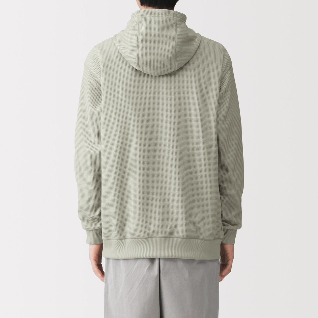 ＜循環＞紳士　ＵＶカット乾きやすいワッフルプルパーカ