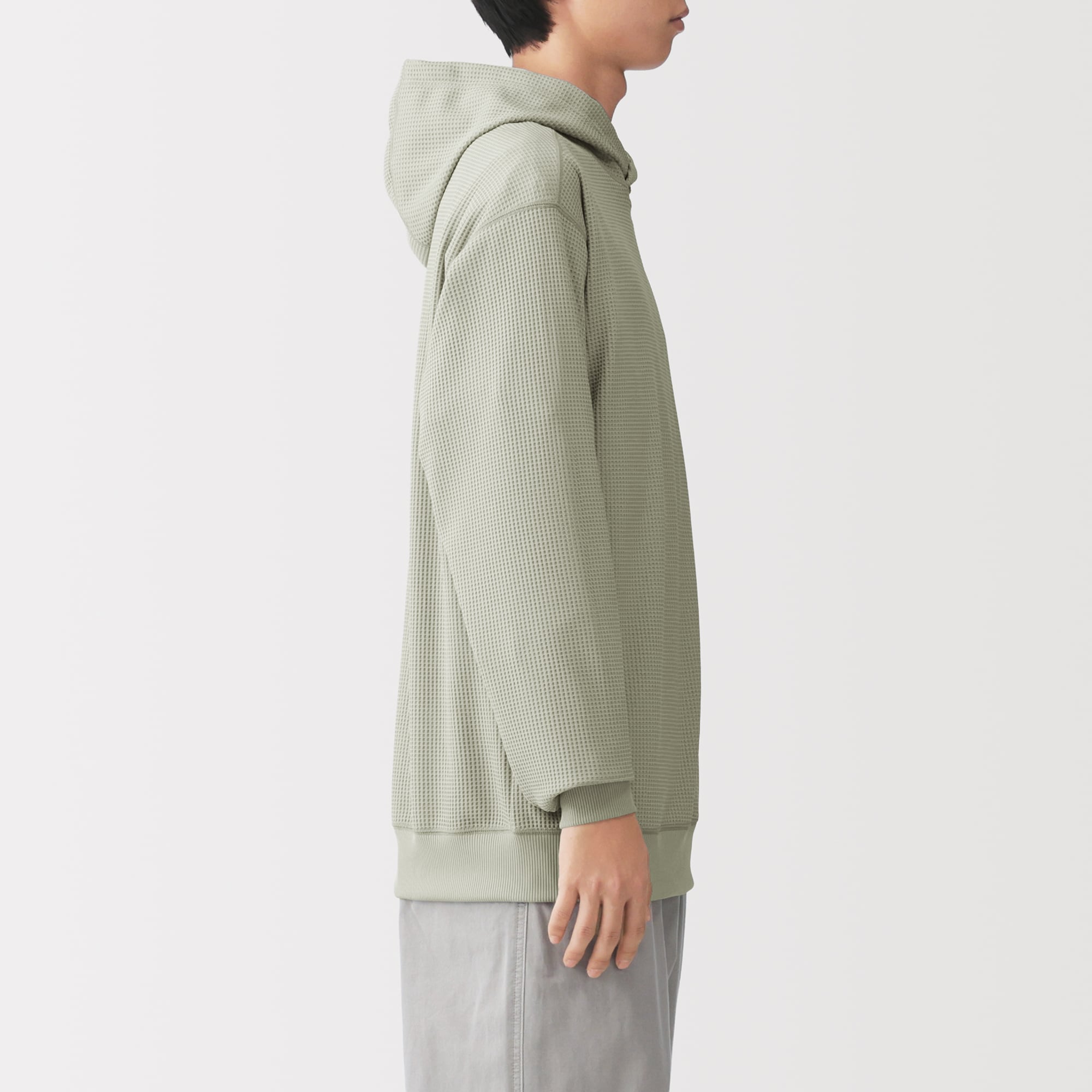 紳士　ＵＶカット乾きやすいワッフルプルパーカ