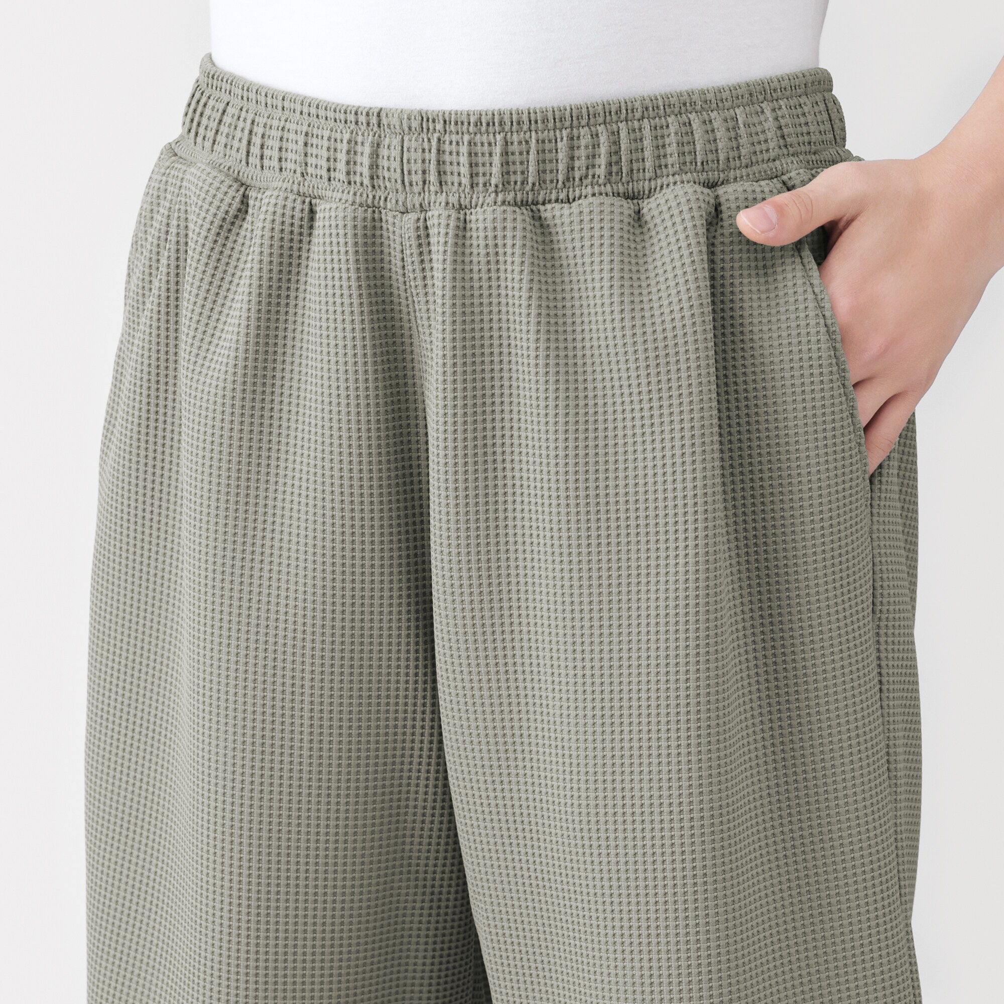 紳士 UVカット乾きやすいワッフルショートパンツ | 無印良品