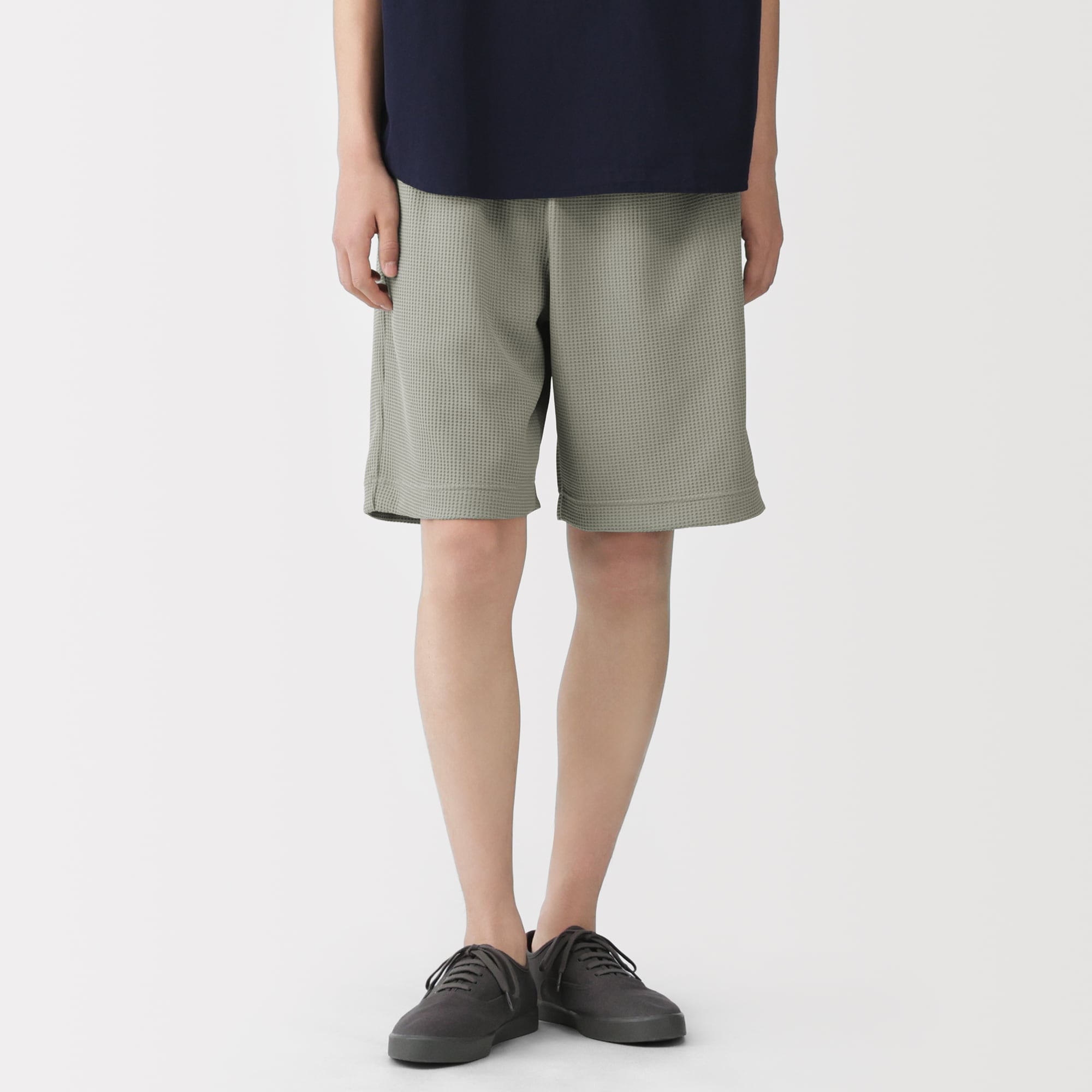 紳士　ＵＶカット乾きやすいワッフルショートパンツ