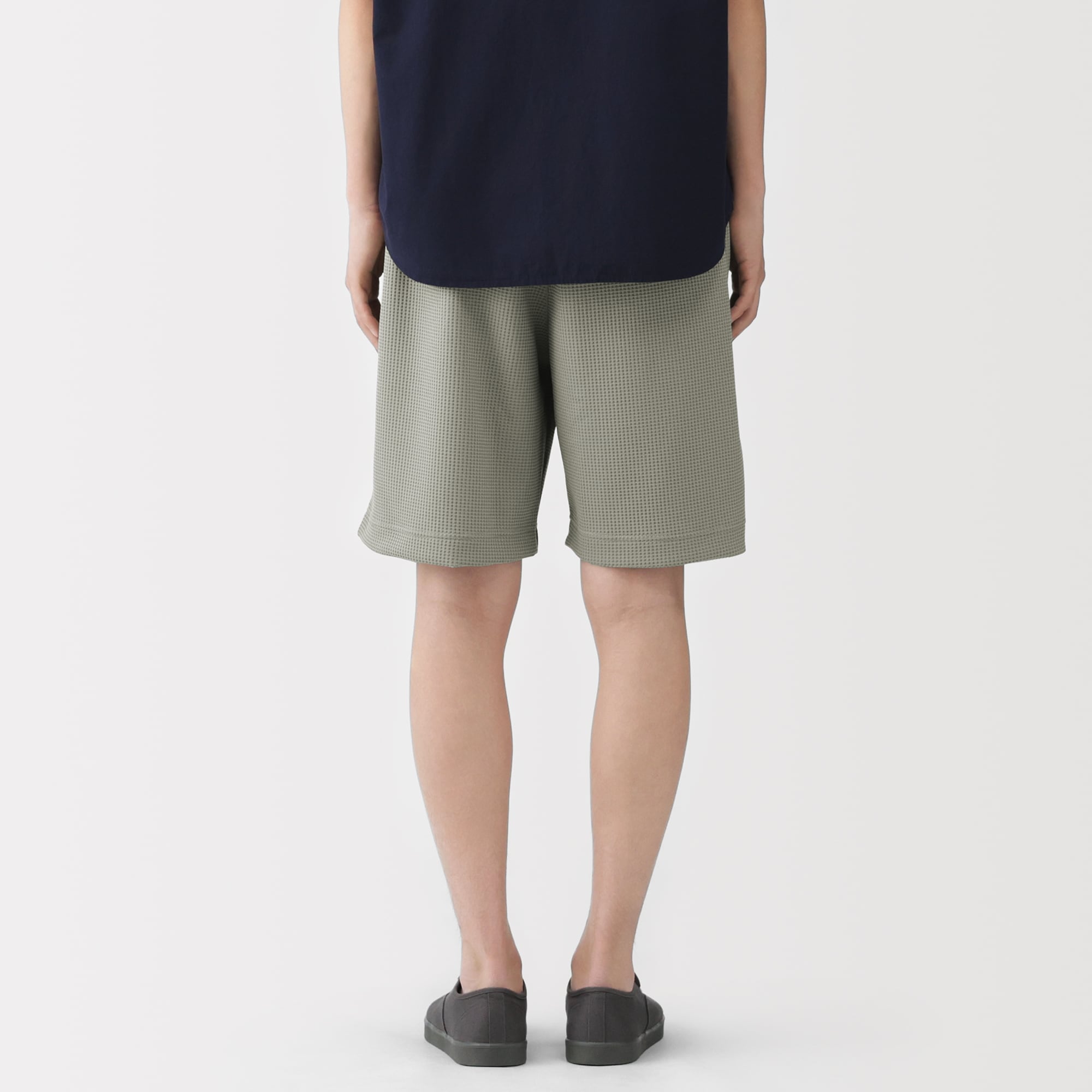 紳士　ＵＶカット乾きやすいワッフルショートパンツ