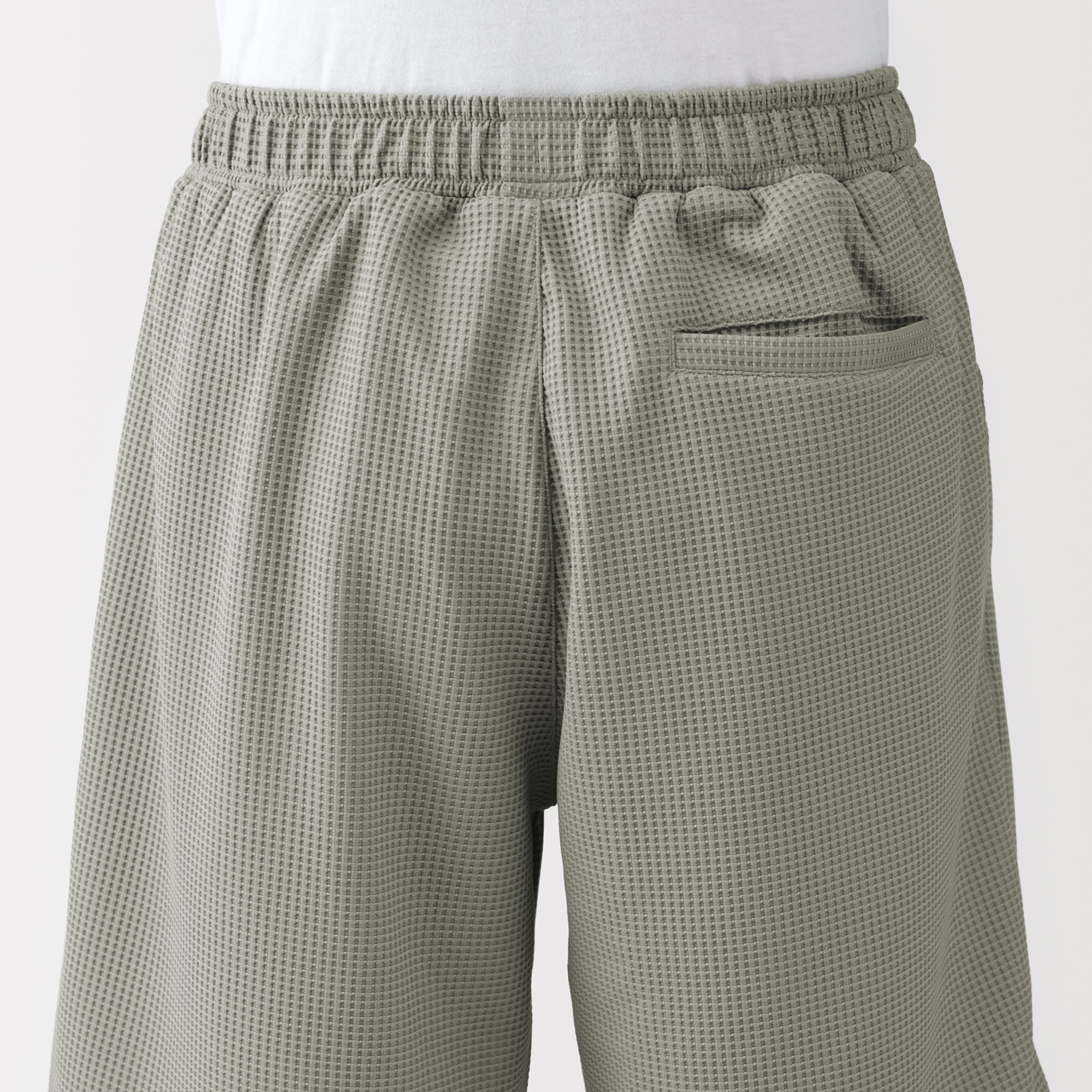 紳士　ＵＶカット乾きやすいワッフルショートパンツ