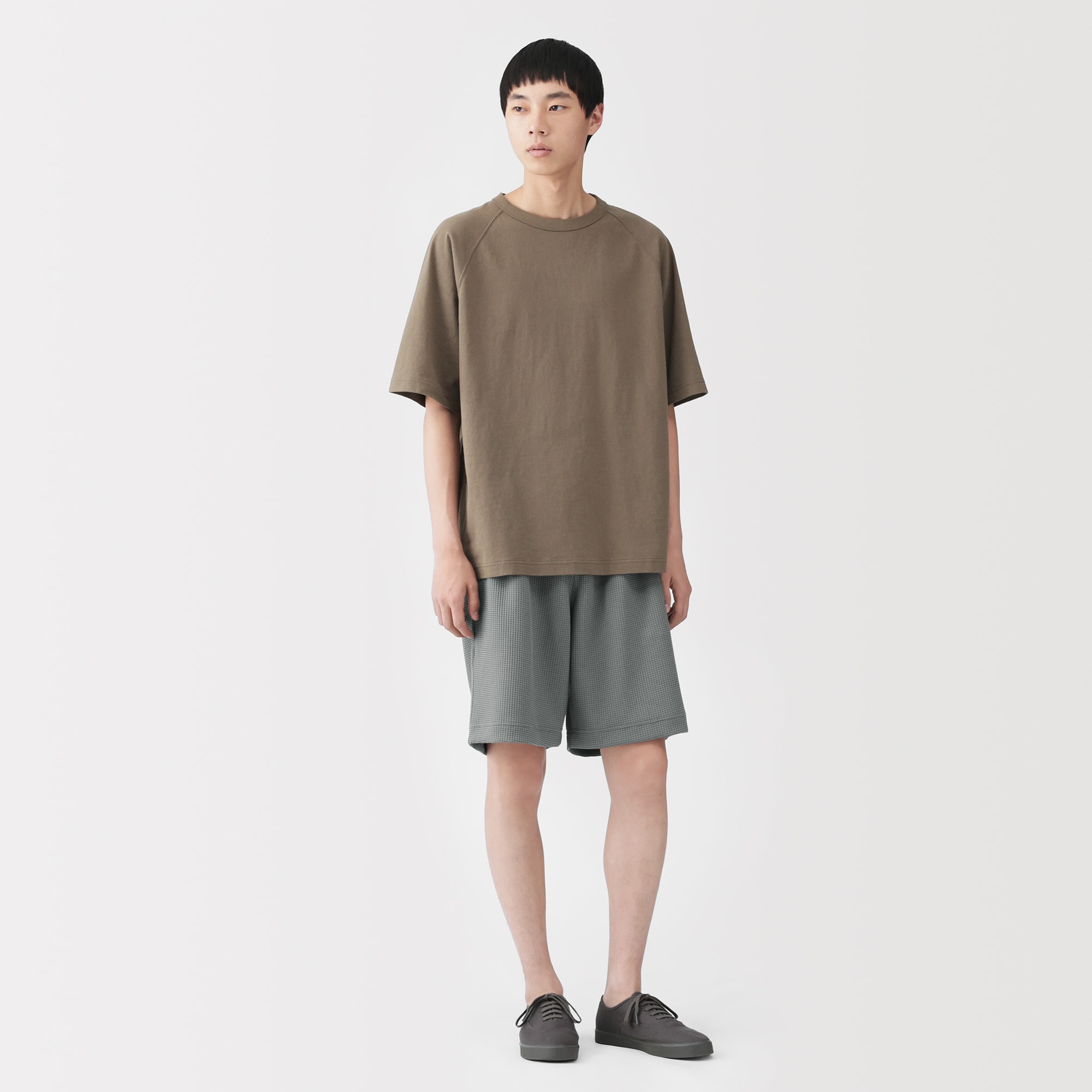 紳士 UVカット乾きやすいワッフルショートパンツ | 無印良品