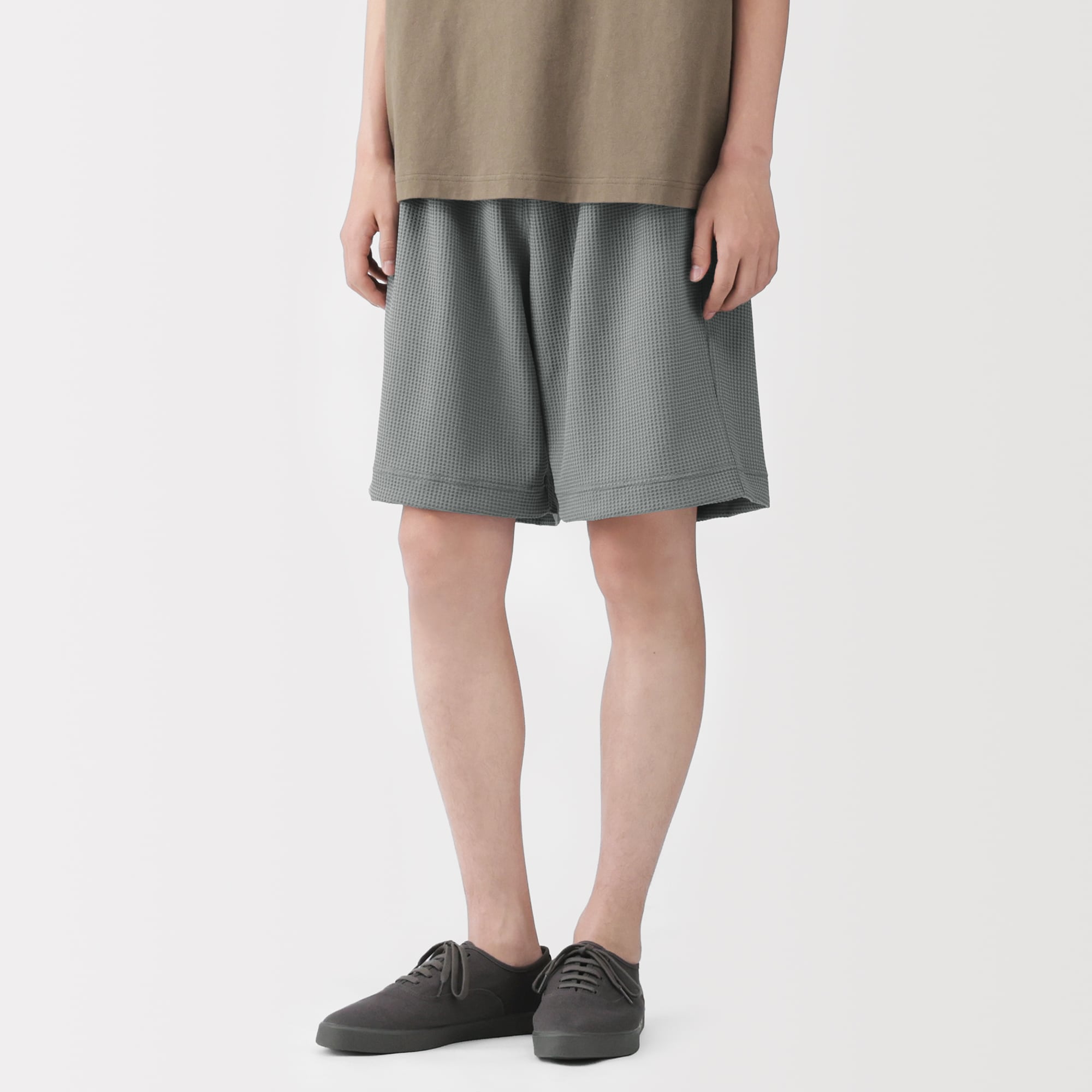 紳士　ＵＶカット乾きやすいワッフルショートパンツ