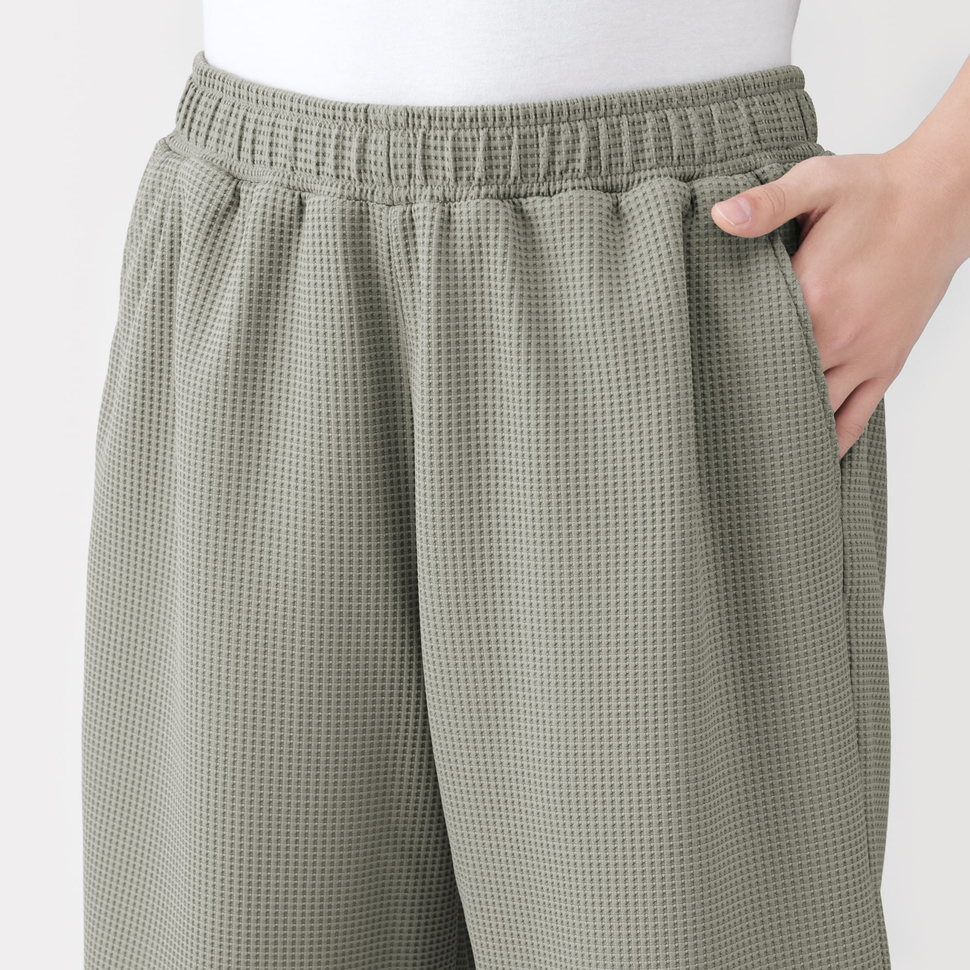 紳士 UVカット乾きやすいワッフルショートパンツ | 無印良品