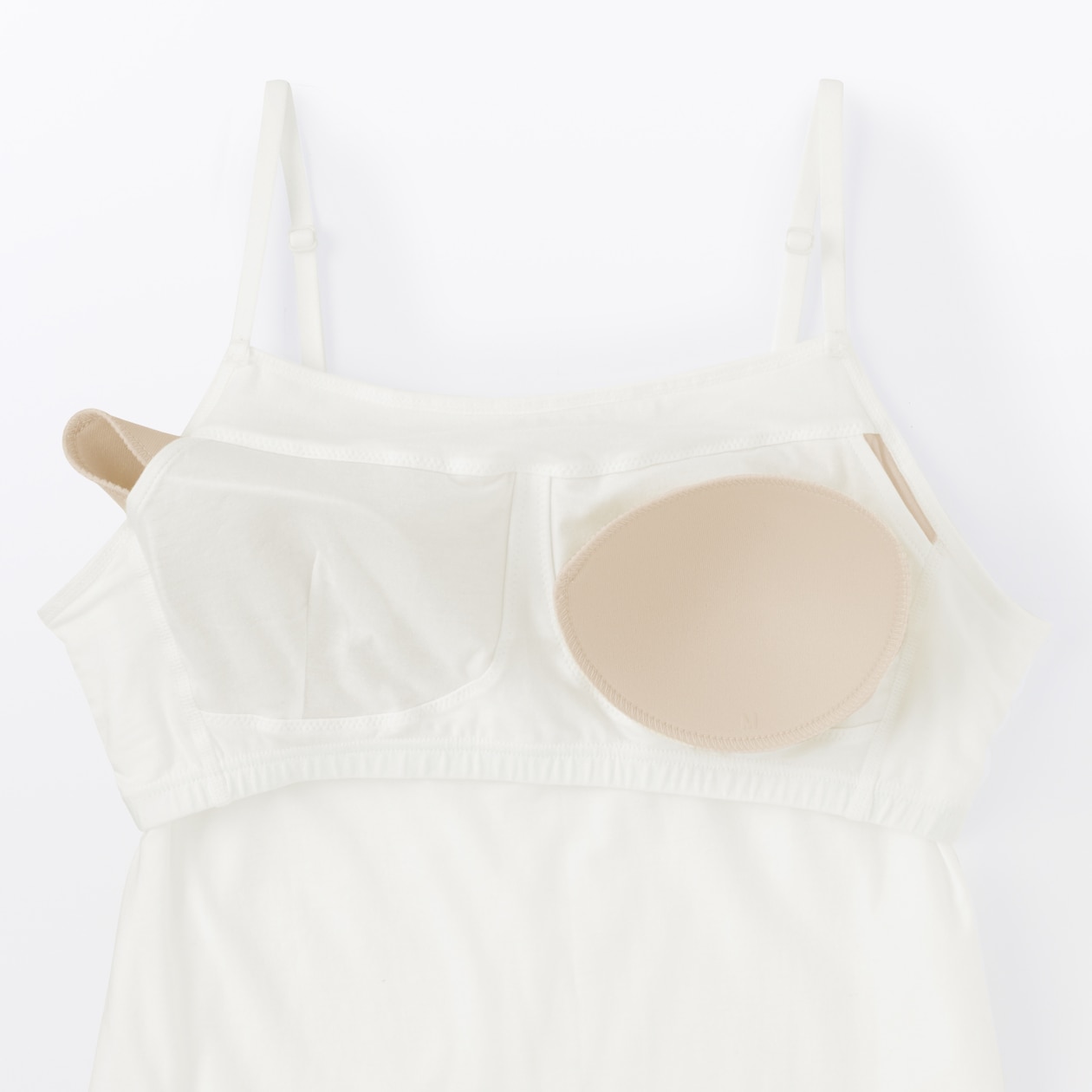 婦人　コットンストレッチブラキャミソール