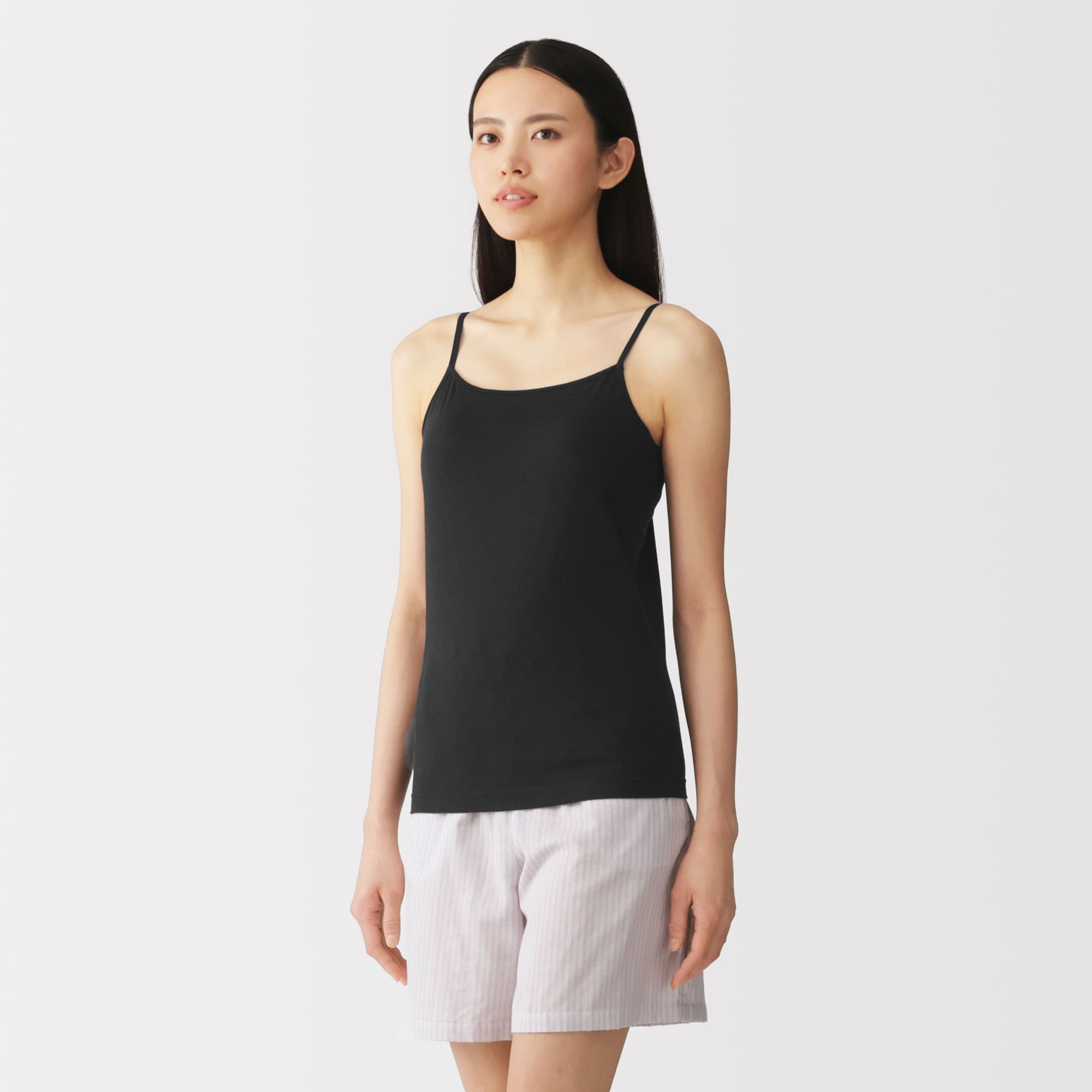 婦人　コットンストレッチブラキャミソール