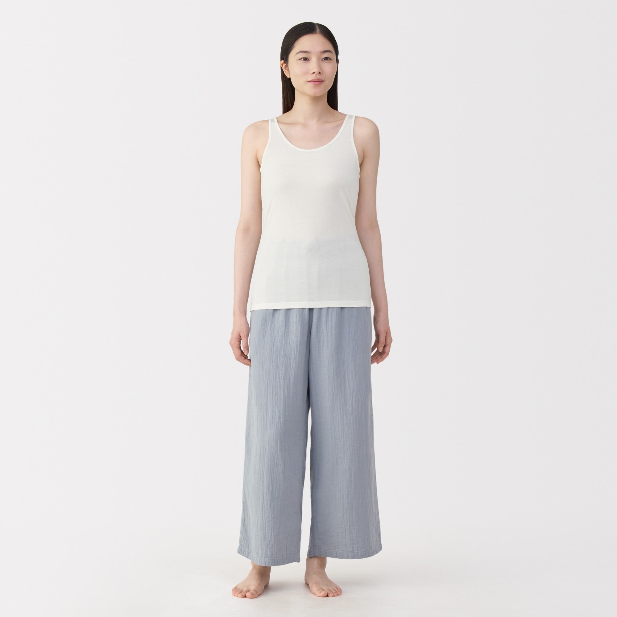 婦人　シルクタンクトップ