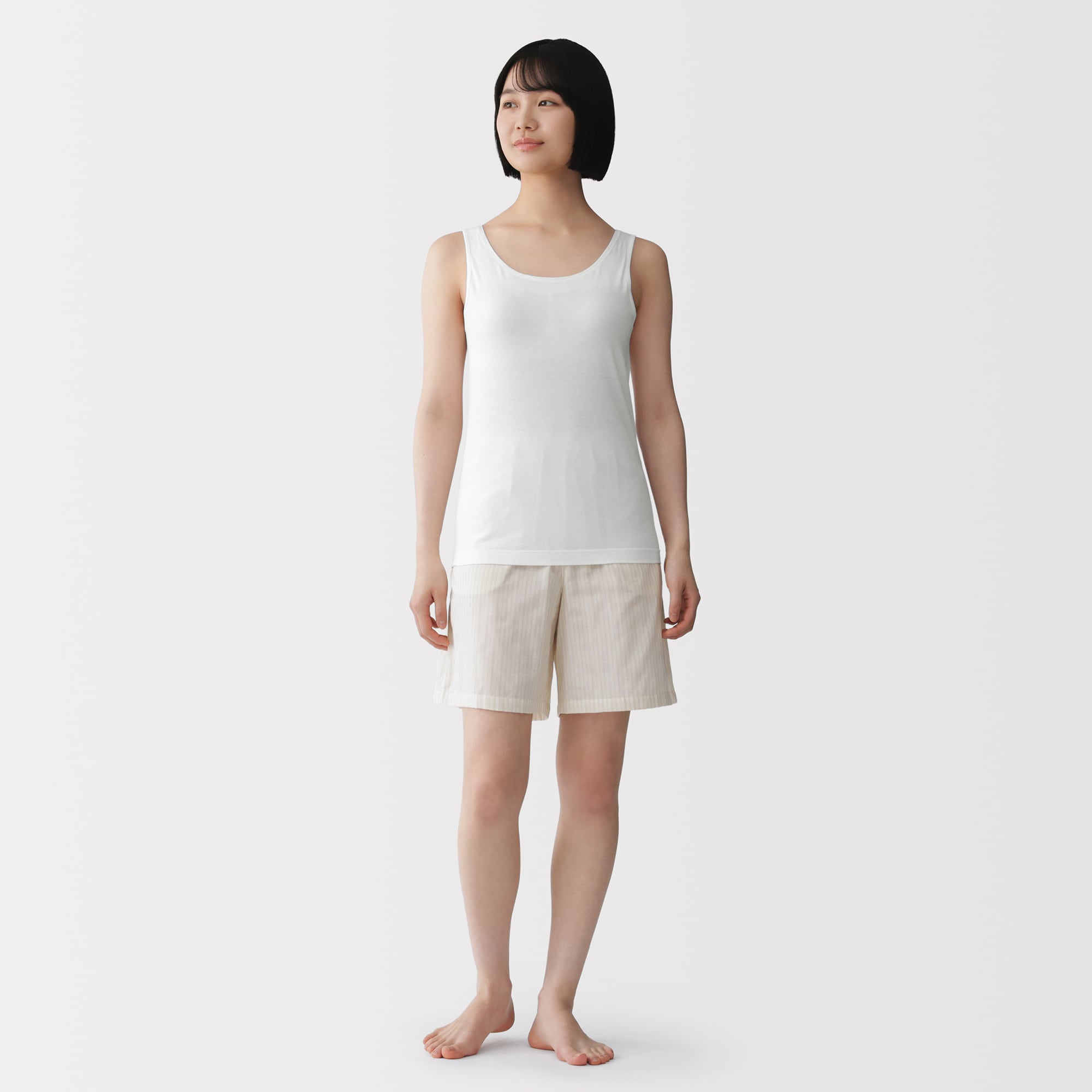 婦人 コットンストレッチブラタンクトップ | 無印良品