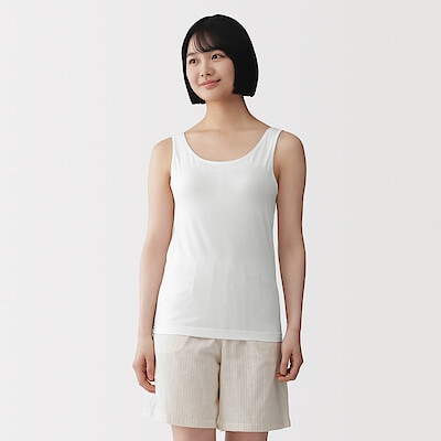 婦人　コットンストレッチブラタンクトップ