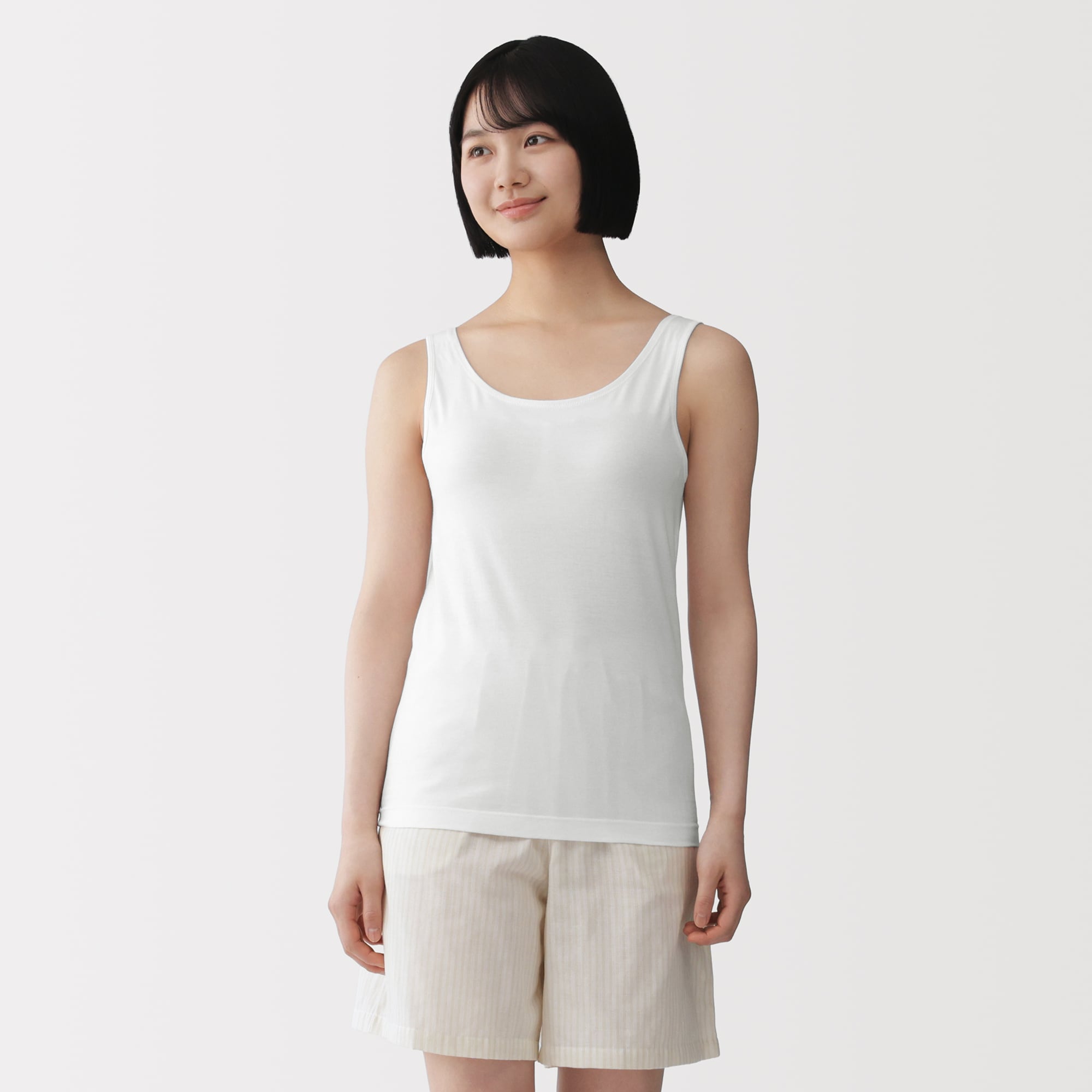 婦人 コットンストレッチブラタンクトップ | 無印良品
