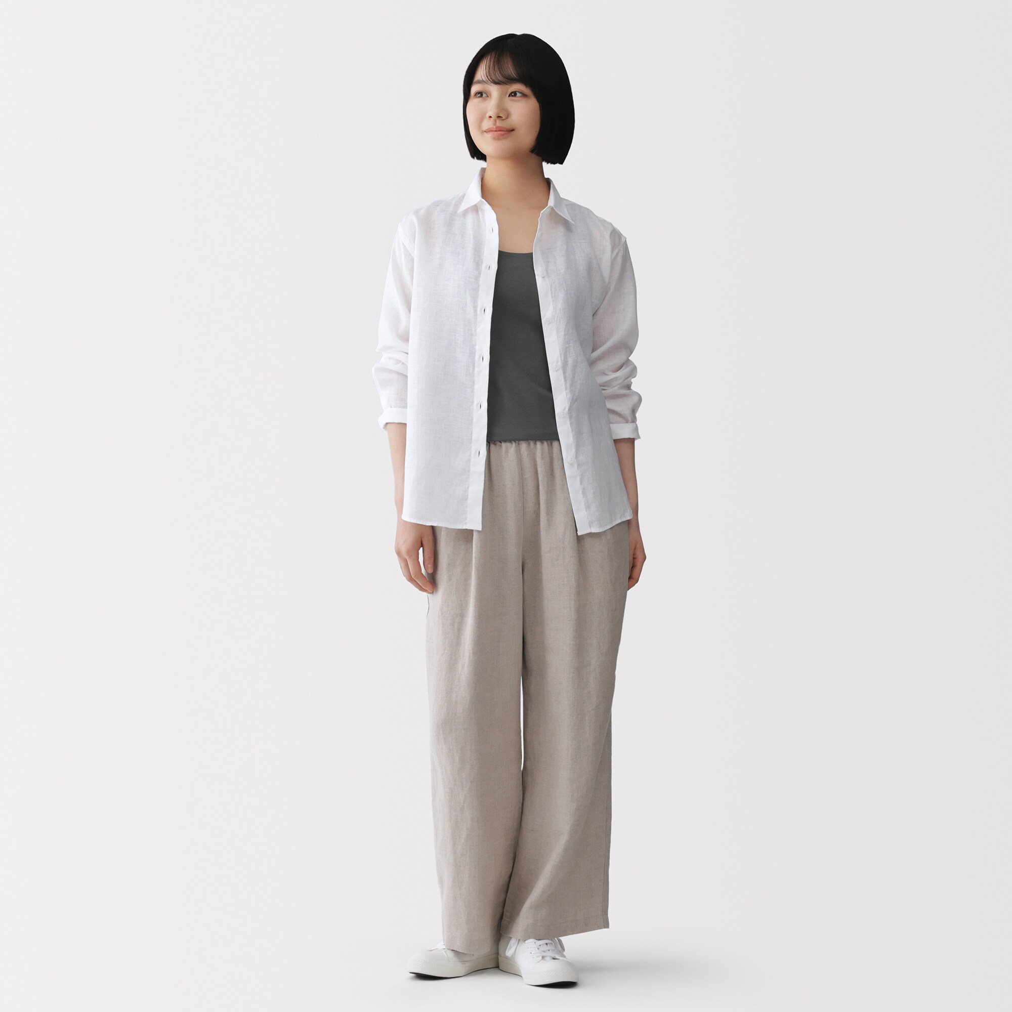 VERSIONOFYOU モックグレー ブラタンクトップ 婦人 なめらかリブブラタンクトップ | 無印良品