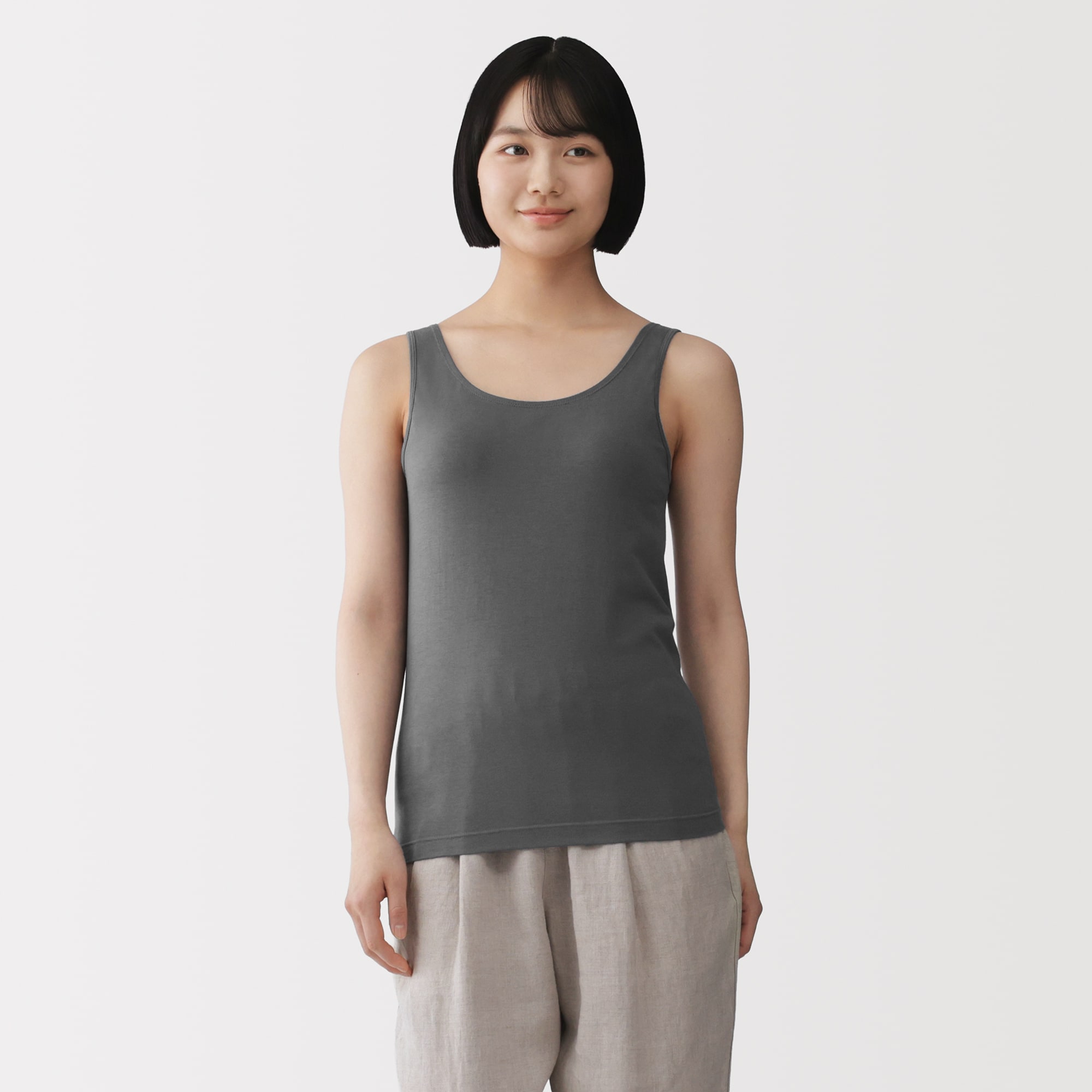 婦人　コットンストレッチブラタンクトップ