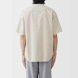 紳士　涼感ヘンリーネック半袖布帛Ｔシャツ