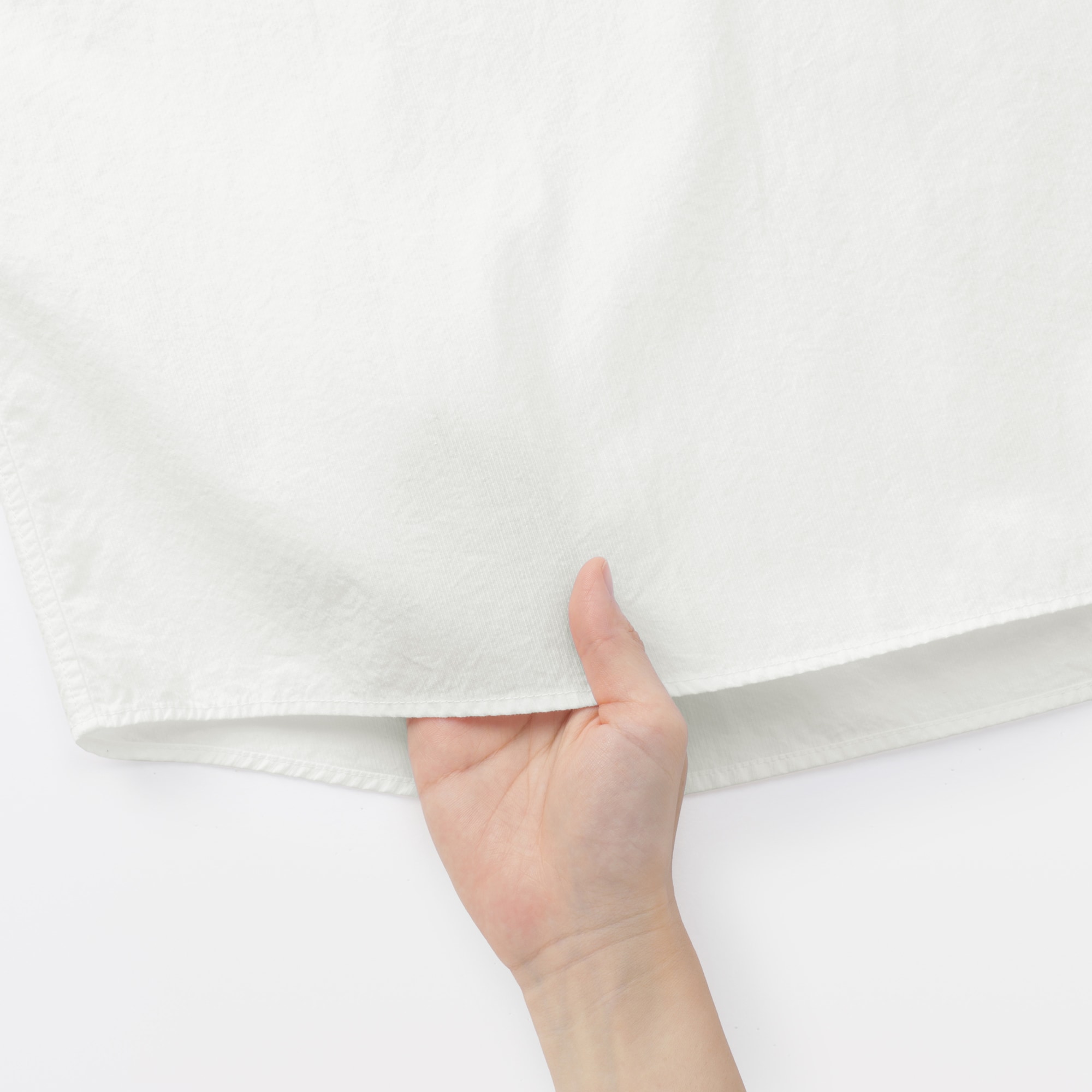 紳士　涼感ヘンリーネック半袖布帛Ｔシャツ