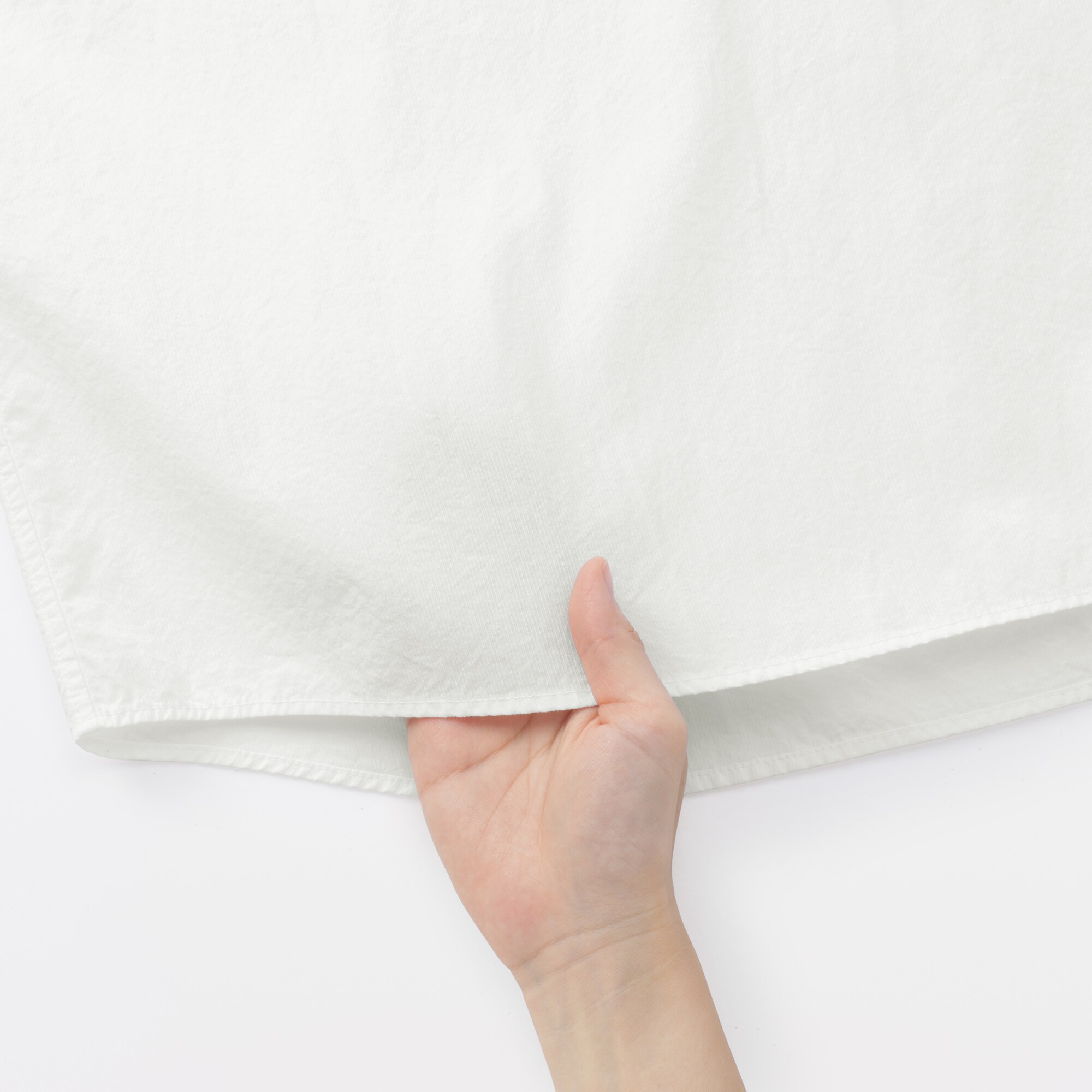 紳士　涼感ヘンリーネック半袖布帛Ｔシャツ