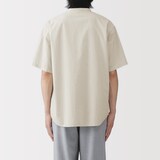 紳士　涼感ヘンリーネック半袖布帛Ｔシャツ