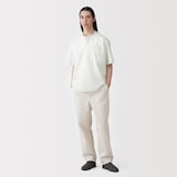 紳士　涼感ヘンリーネック半袖布帛Ｔシャツ