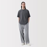 紳士　涼感ヘンリーネック半袖布帛Ｔシャツ