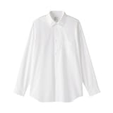 紳士　ノンアイロンセミワイドカラー長袖シャツ