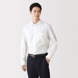 紳士　ノンアイロンセミワイドカラー長袖シャツ