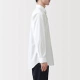 紳士　ノンアイロンセミワイドカラー長袖シャツ