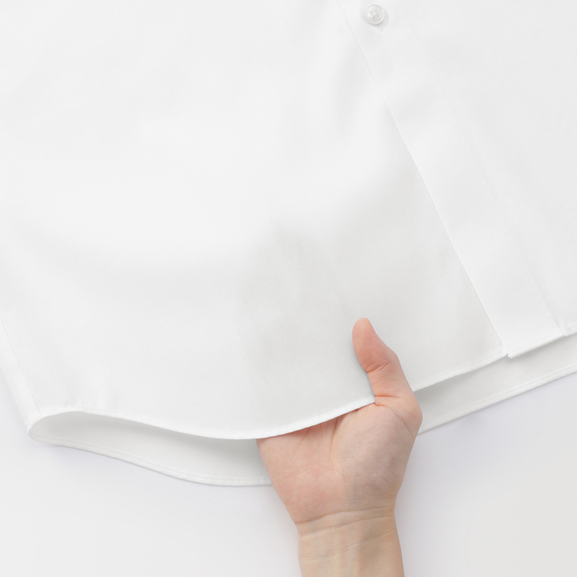 紳士　ノンアイロンセミワイドカラー長袖シャツ