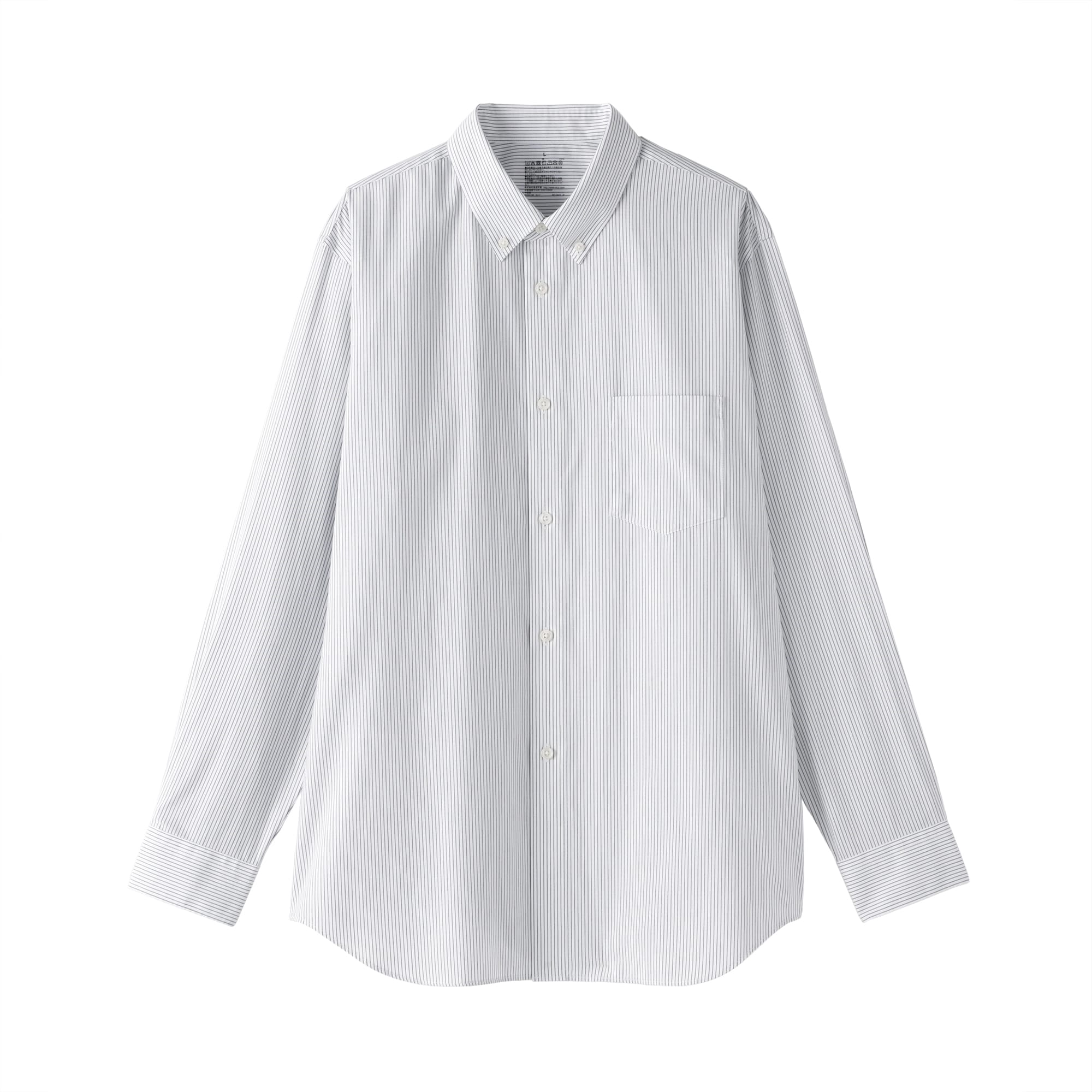 紳士　ノンアイロンボタンダウン長袖シャツ