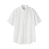 紳士　洗いざらしオックスボタンダウン半袖シャツ