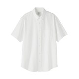 紳士　洗いざらしオックスボタンダウン半袖シャツ