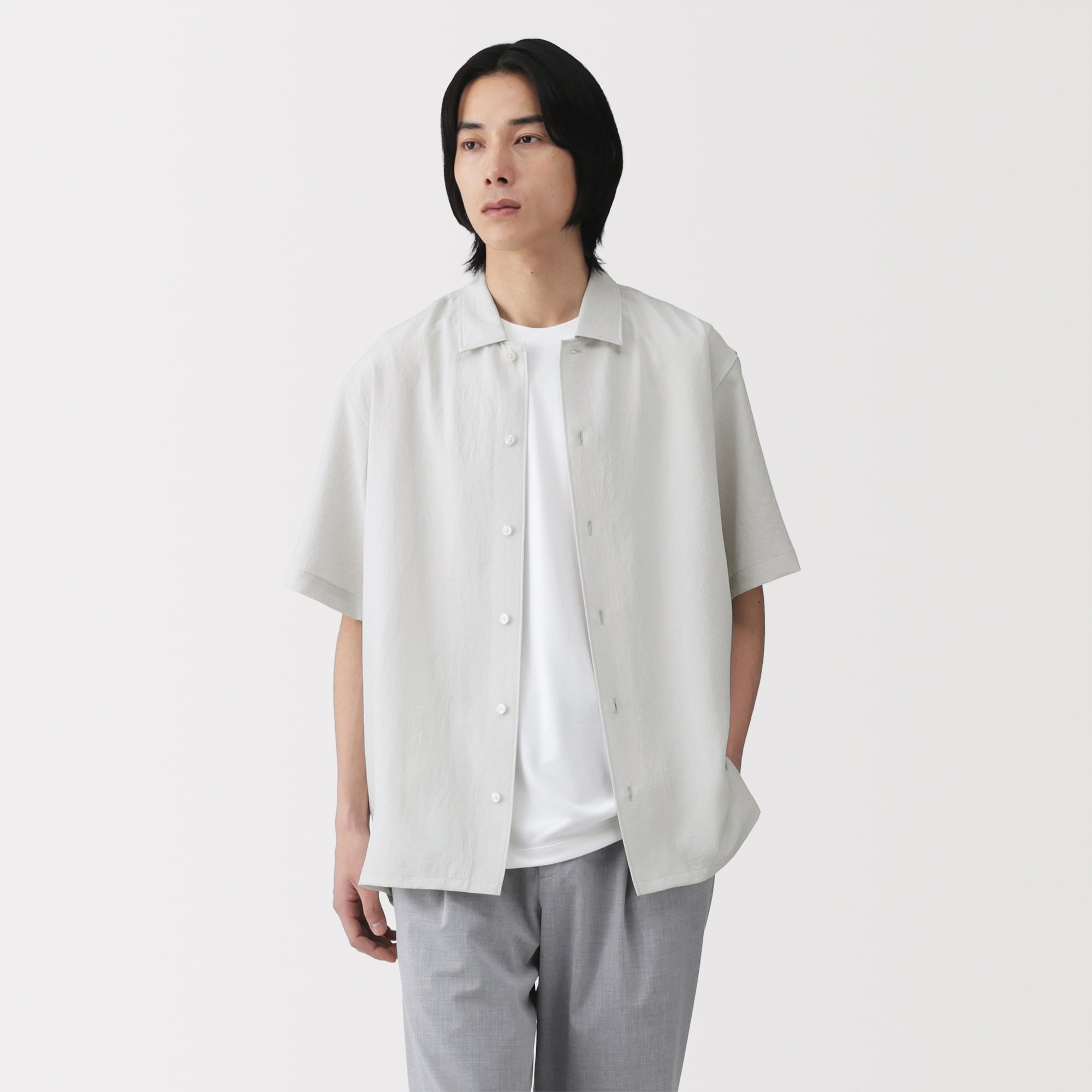 紳士 風を通す半袖シャツ | 無印良品