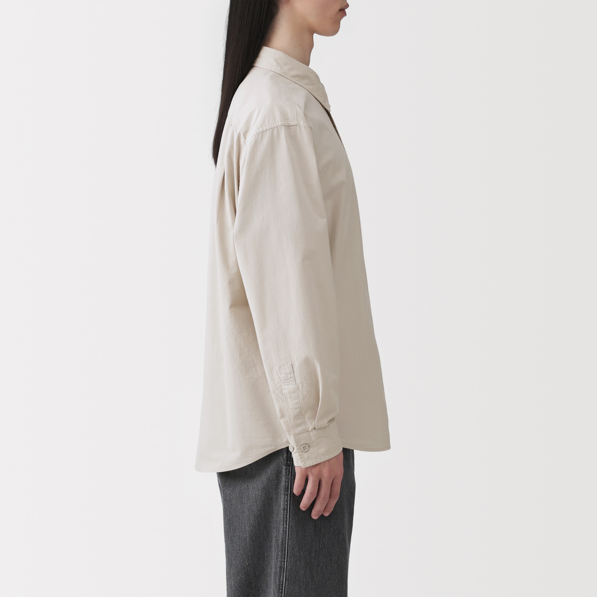紳士 洗いざらしブロードオーバーシャツ | 無印良品