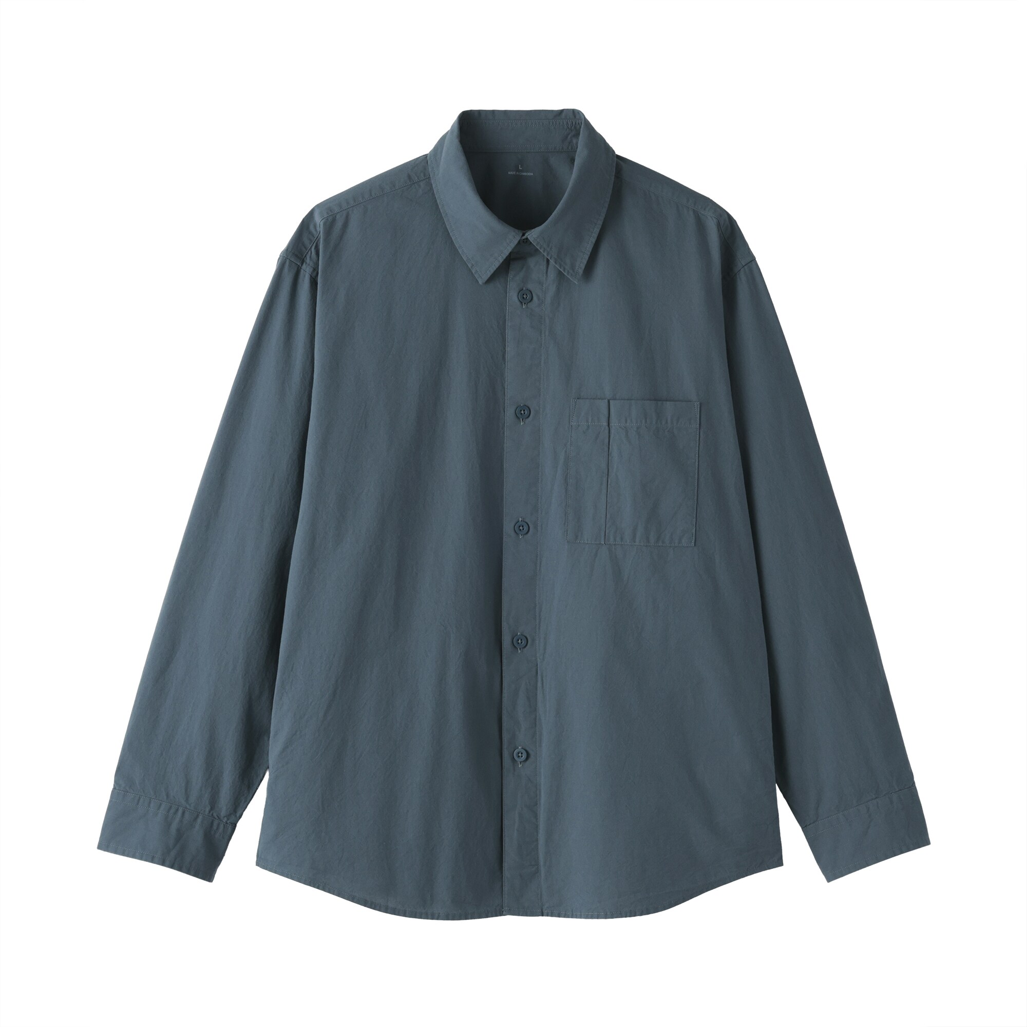 紳士 洗いざらしブロードオーバーシャツ | 無印良品