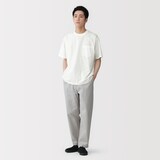 紳士　涼感クルーネック半袖布帛Ｔシャツ