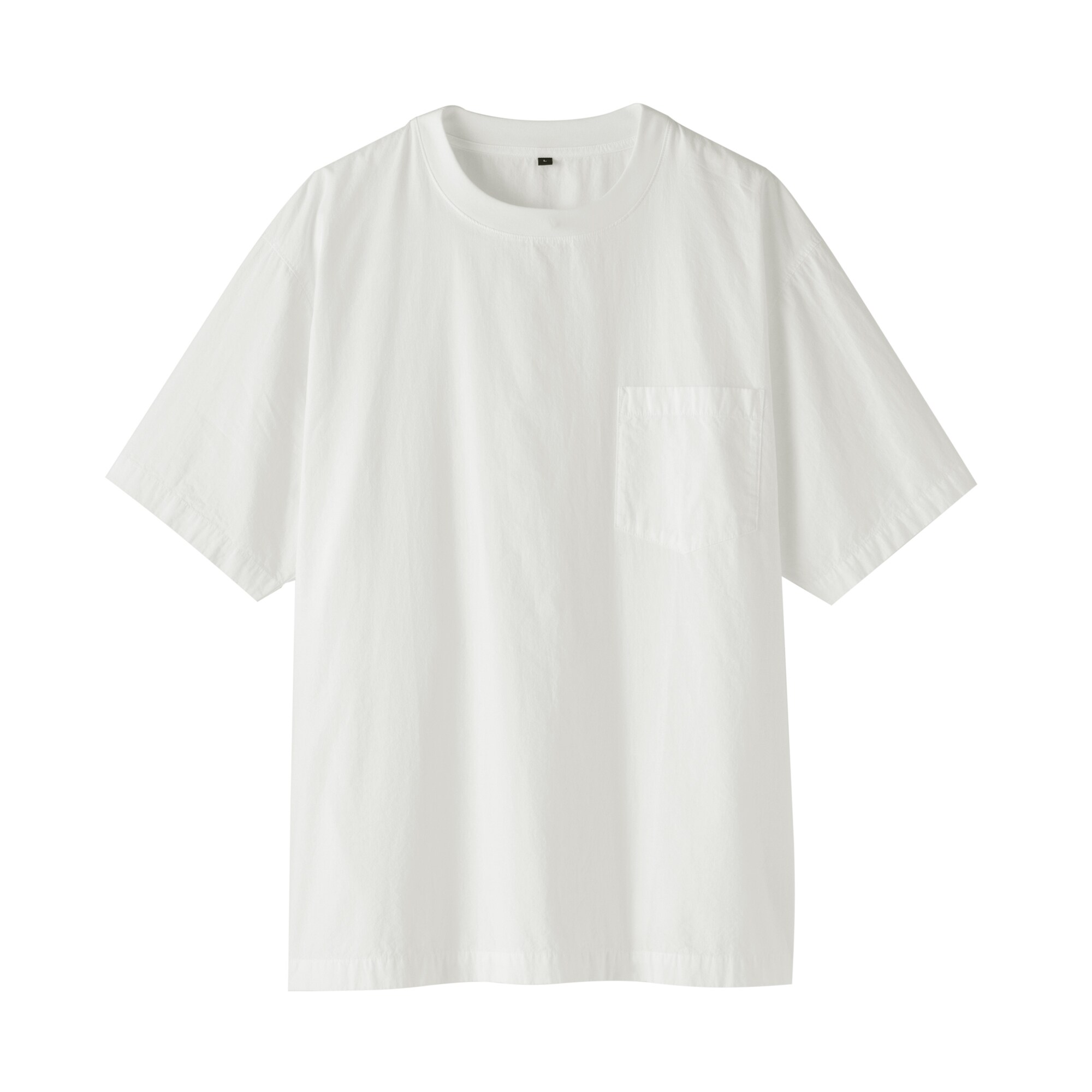 紳士　涼感クルーネック半袖布帛Ｔシャツ