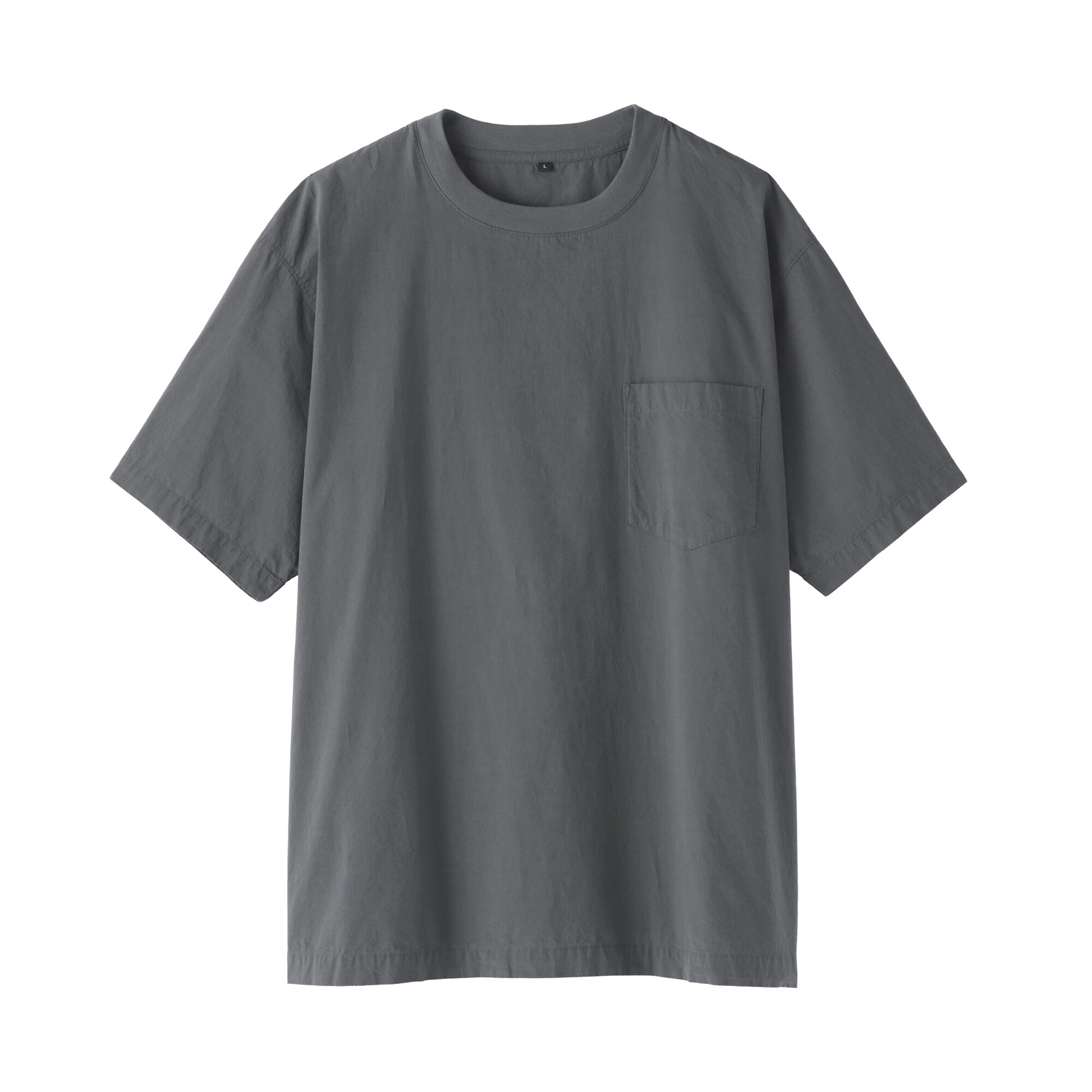 紳士　涼感クルーネック半袖布帛Ｔシャツ