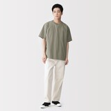 紳士　涼感クルーネック半袖布帛Ｔシャツ