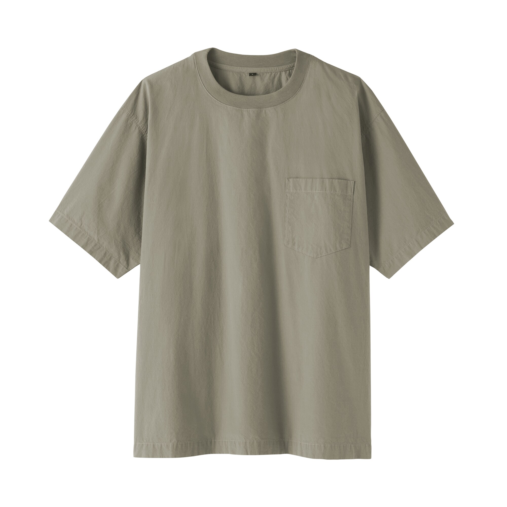 紳士　涼感クルーネック半袖布帛Ｔシャツ